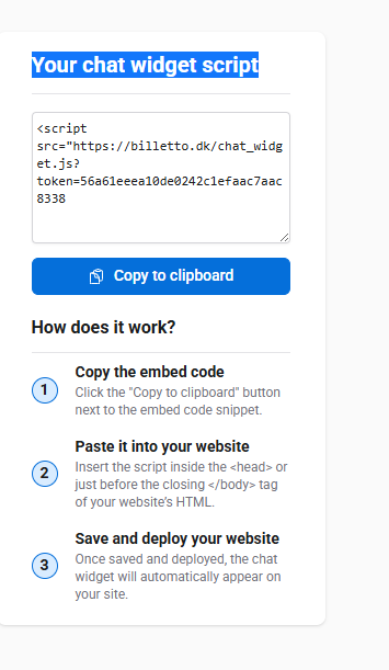 Chat widget 4ENG