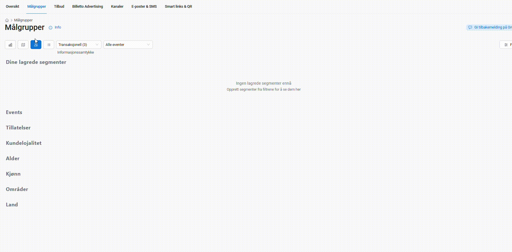 Optagelse segmenter 1