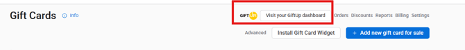 giftcard dashboard ENG