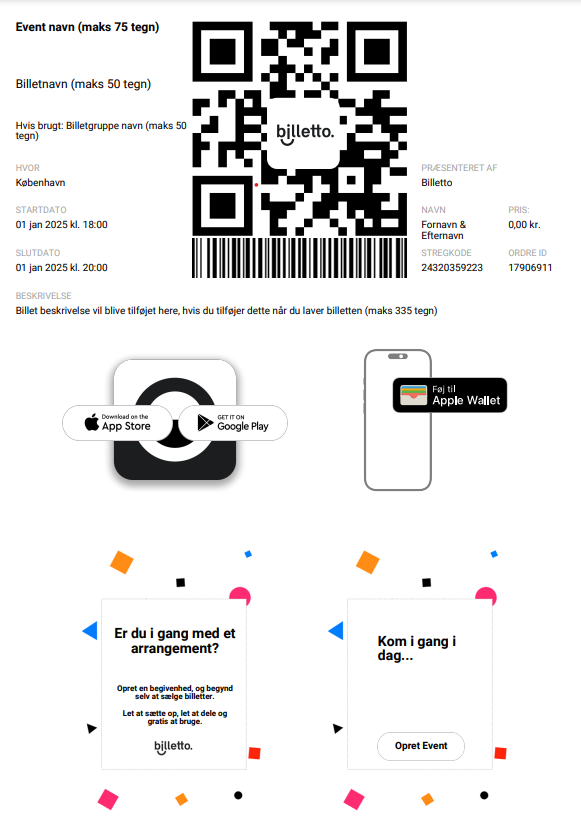 new ticket layout dk