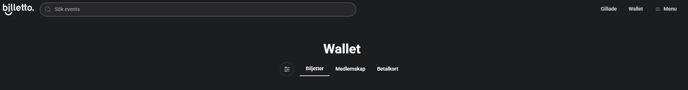 wallet oversigt